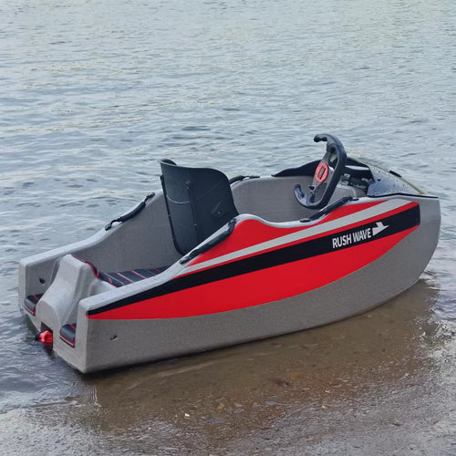 RUSH WAVE | Electric Go Kart Boat | 15KW Mini Jet Boat | KT-0602
